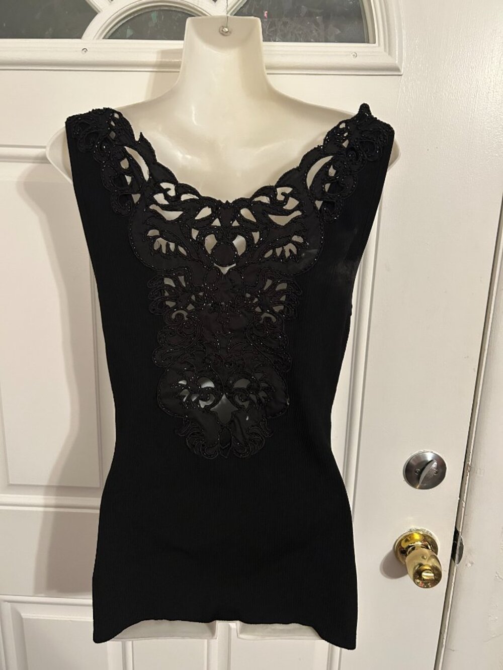 Cache Vintage Black Lace Tank Top - Size Medium 34 Bust  PRICE IS FIRM  Cache